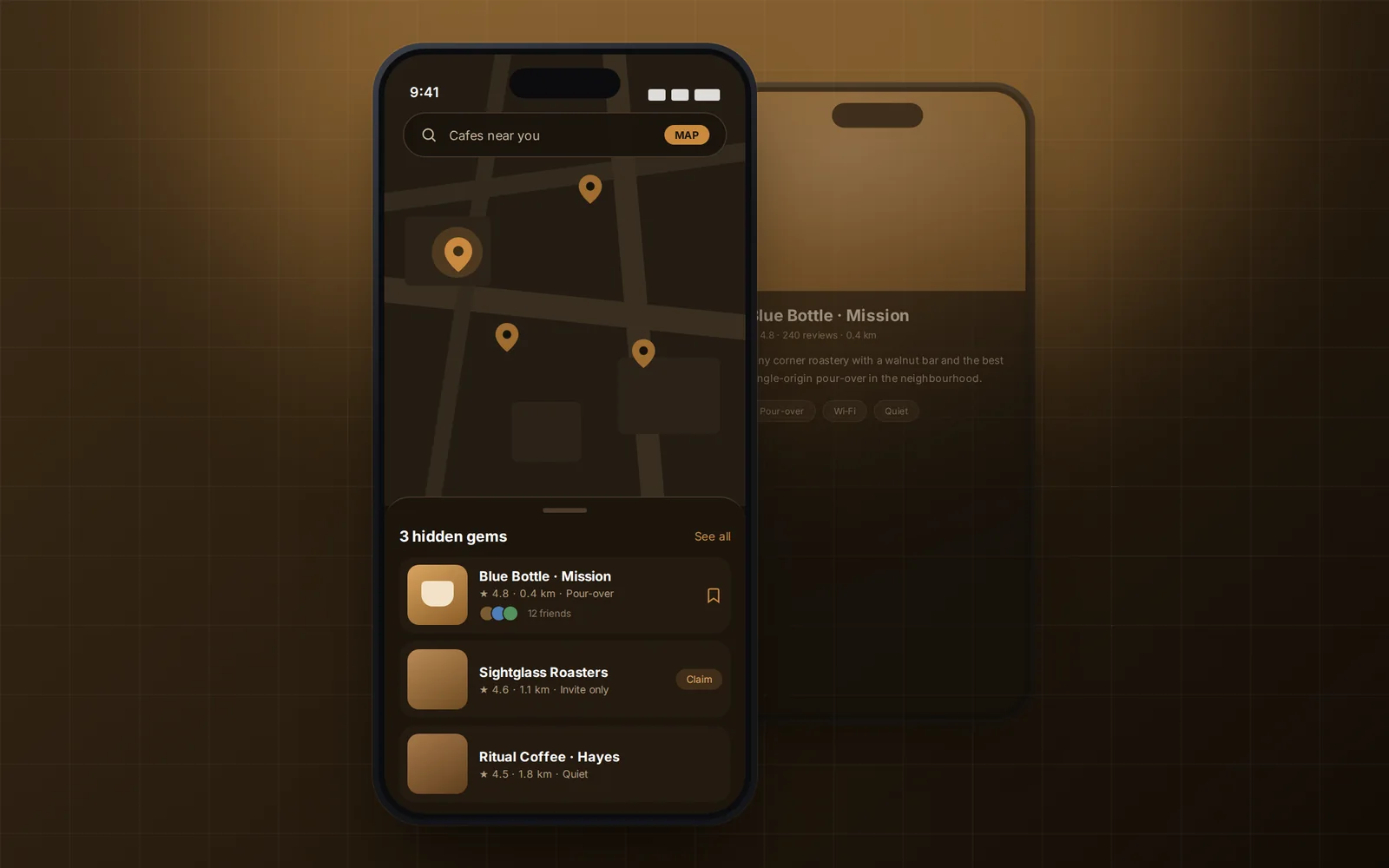 CafeCollective interface preview