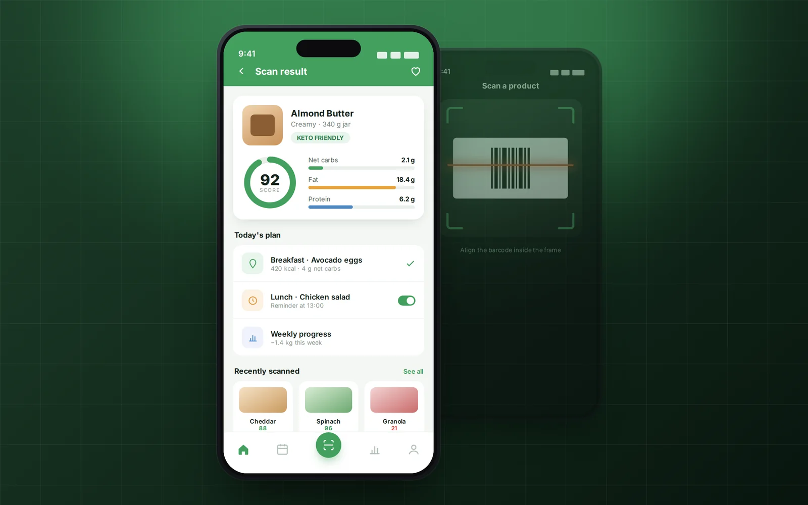 KetoScanner interface preview